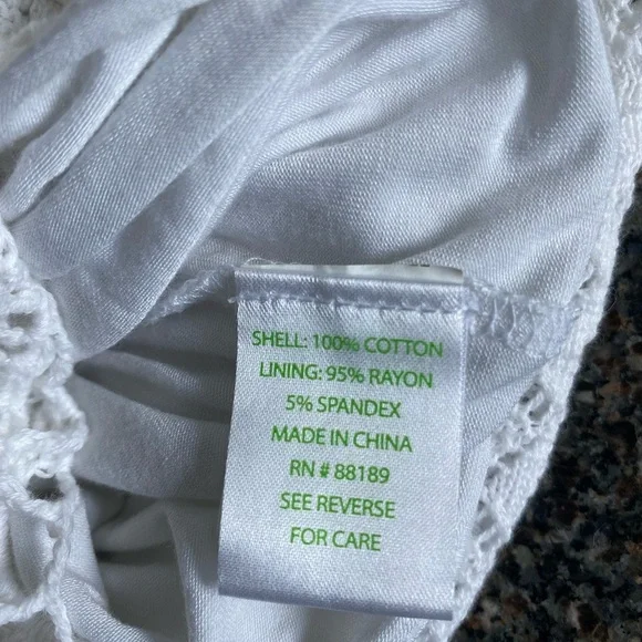 Lilly Pulitzer White Strapless Romper Large - Picture 9 of 9